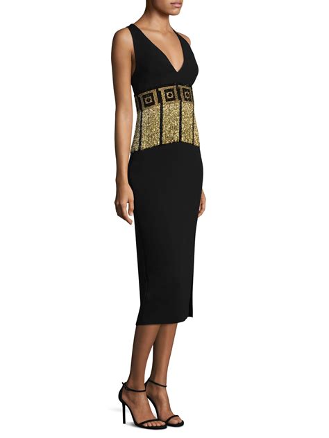 versace collection v neck|Women's Designer T.